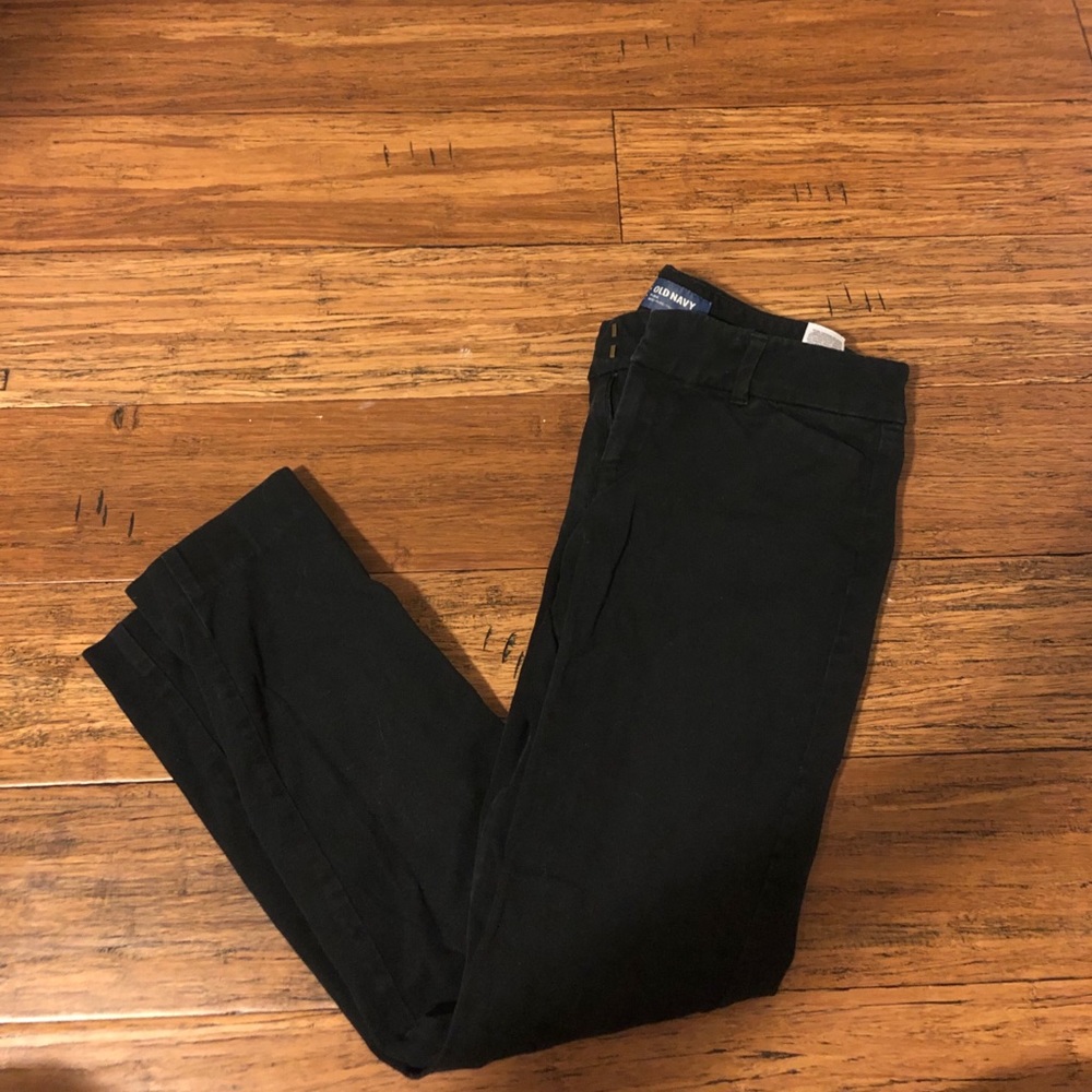 Old navy mid rise pixie Black straight leg pants